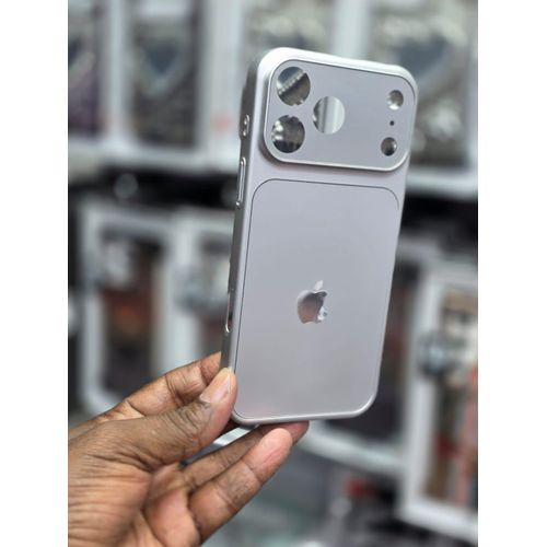 iPhone 17 Pro Max Poker AG Glass Magnetic Converter Case - iPhone Back Sheet Upgrade Protective Cover - Silver