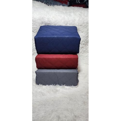 Maroon quilted waterproof mattress protector