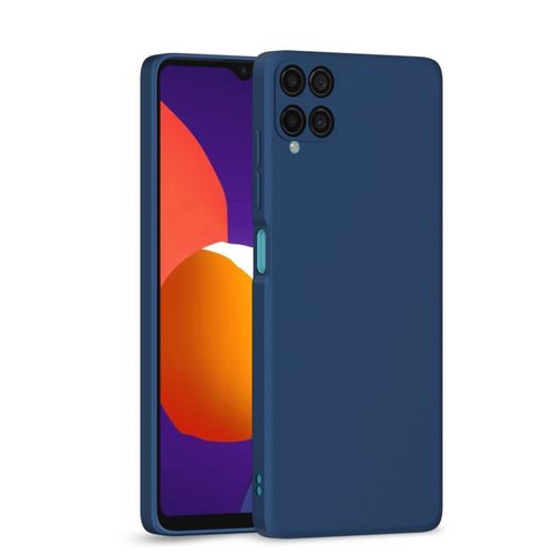 Soft Silicone Slim Fit Cover Anti-Scratch Shockproof Case for Samsung Galaxy A12 - Blue