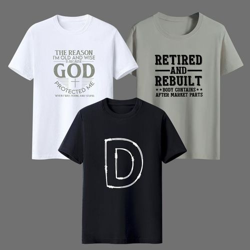 3-piece Mens Graphic T - Shirts