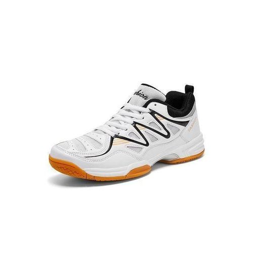 Mesh Tennis Shoes Men Badminton Sneakers Athletic Running Shoes WhiteBlack