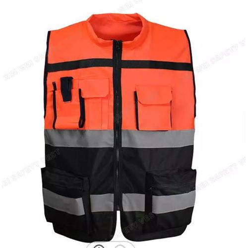 Multi Color Unisex Reflector Vest/Executive Reflector Jacket-orange