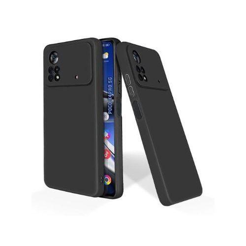 Poco X4 Ultra Phone Cover, Soft Silicon Shockproof Back Case, Slim Fit Protective Phone Case with All-Round Protection and Anti-Slip Grip (Black)