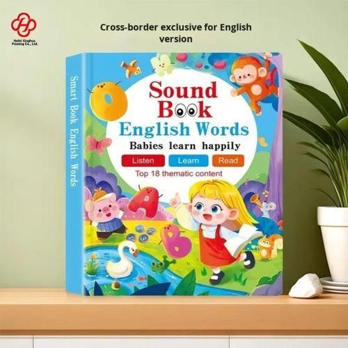 Kids Smart English Words Sound Book - Interactive Audio Learning E-Book with 13 Themes for Toddlers Babies