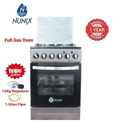 Standing Cooker, 50 X 55, 4 Gas Pool Jet Burners+ Gas Oven+Free Gifts(1YR WARRANTY)