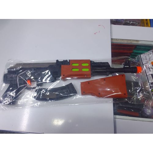 Kids Toy AK-47 Rifle with Detachable Magazine – Safe Plastic Military Play Gun