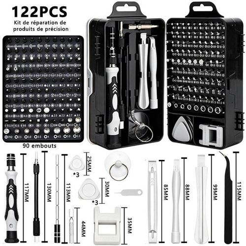 122Pcs Precision Screwdriver Set Multiple Bit Sizes for Phone & Precision Device Repair