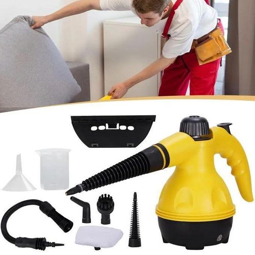 Portable Handheld Steam Cleaner 1000W Multifunctional High Temperature Pressurized Steam Cleaning Machine with 9PCS Accessory for Kitchen Sofa Bathroom Car Window