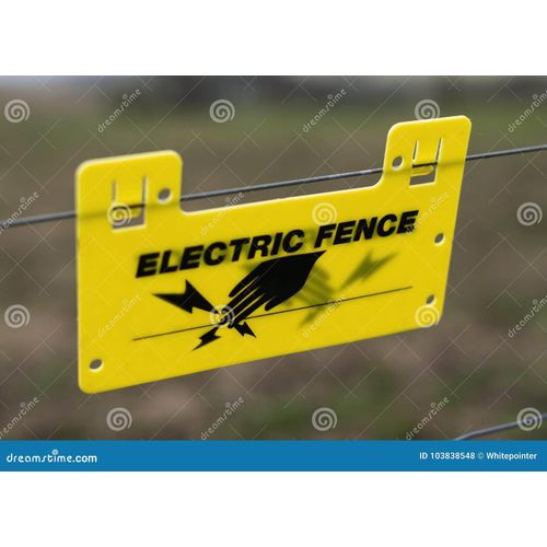 Danger Hatari Signs for Electrical Fences5 pcs