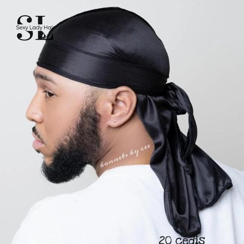 Mens Women Unisex Durag Du-rag Bandana Sports Scarf Head Wrap Tie Down Durag for Waves (Silk velvet)