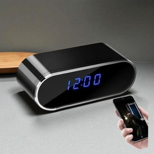 Premium Quality Hidden Monitoring 1080P Full HD 4K WiFi Alarm Table Clock Hidden Spy Camera