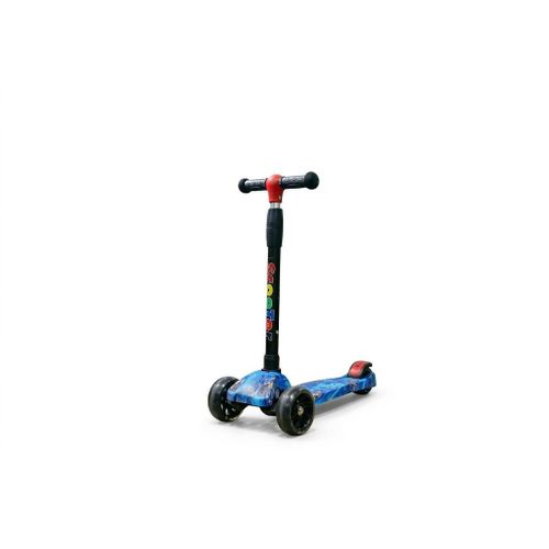 Kids 3-Wheel Scooter Blue Ages 36 with Adjustable Handlebar 6990cm PU Wheels Stable Design Anti-Slip Deck Max Load 60kg Toddler Scooter