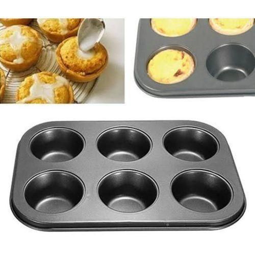 Non Stick 6 Holes Cupcakes Tray Molds