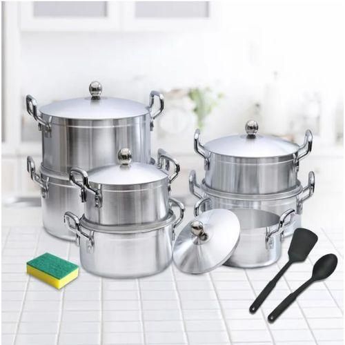 TC 17 Pieces Heavy Aluminium Cooking Pot Sufuria Set