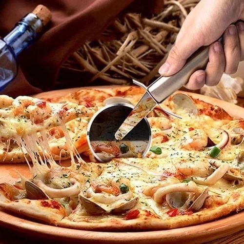 Stainless Steel Pizza CutterDough Wheel Roller Cheese