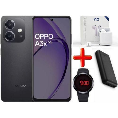 Oppo A3X, 6.67'', 4GB RAM + 128GB ROM Memory, 5100mAh, (Dual SIM), 50MP - Black + FREE AMAZING GIFTS