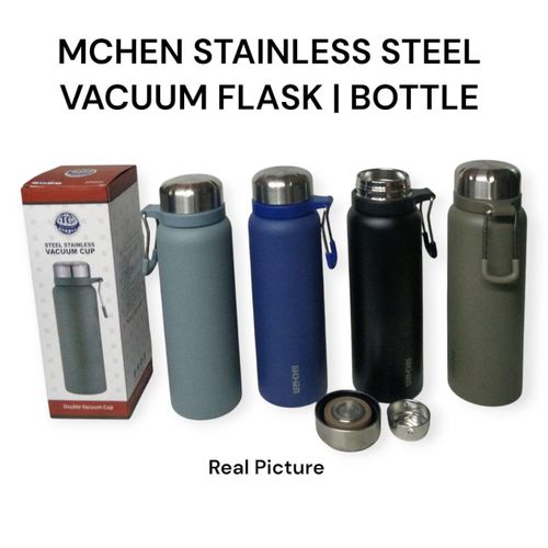 MCHEN 750ml Stainless Steel Vacuum Flask – Portable Leak-Proof Hot & Cold Thermos, Durable Insulated Bottle for Travel, Office & Outdoor
