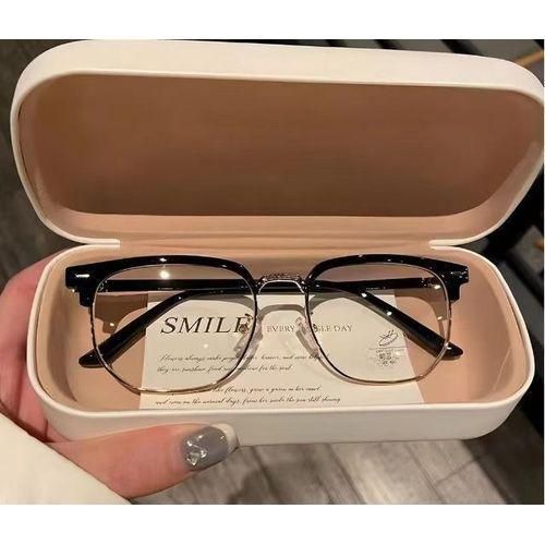 Anti-blue Light Glasses Frame Half-frame Flat Glasses