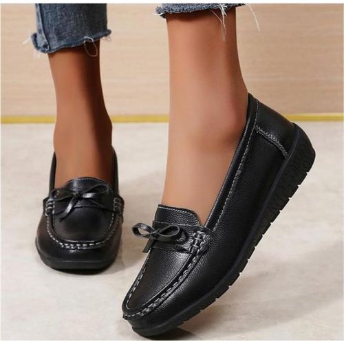 Ladies Classic Black Loafers – Casual & Official Wear