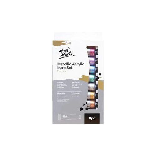 Metallic Acrylic Paint Intro Set Premium 8pc x 18ml