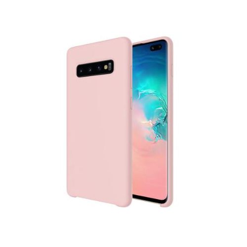Soft Silicone Back Cover for Samsung Galaxy S10e - Pink, anti-fingerprint, anti-scratch, durable silicone case