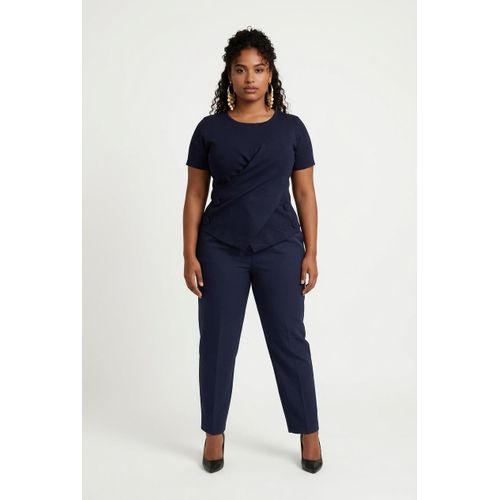 BLACK ASYMMETRICAL SWEATER TOP