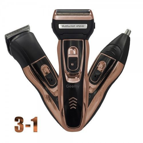 3 In 1 Geemy Rechargeable Hair Beard Nose Shaver