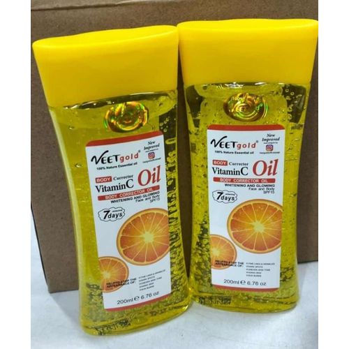 Body Corrector Vitamin C Whitening Glowingwith SPF15 Face Body Oil-200ml
