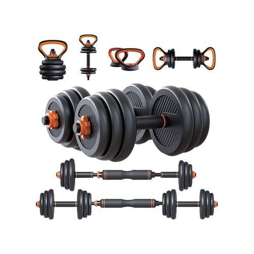 6 In 1 Dumbbell &Kettlebell & Barbell Set,40kg Adjustable Dumbells Weights Set