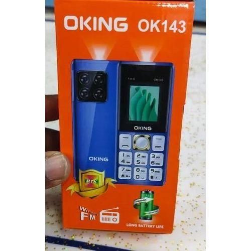 Oking OK143 1.8inch 32MB 1000mAh Button Phone Wireless FM Camera Bright Touch Dual Sim Card featured phone