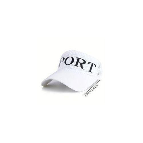 White Sun Visor Cap – Lightweight Sports & Outdoor Visor Hat