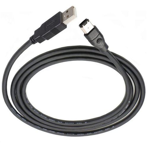 USB to IEEE 1394 6-Pin 6P Adapter Cable USB2.0 to 6 Pin Plug Firewire i-Link Cord 1.8M For MINI DV HDV Camcorder to PC Edit
