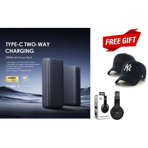 POWERBANK 20000MAH//FREE CAP//P47