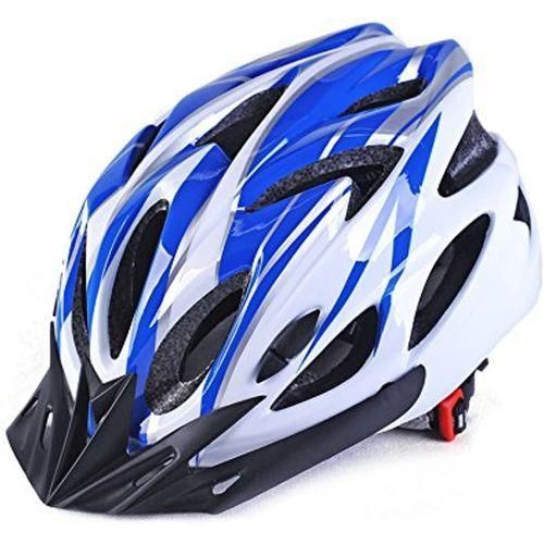 Adult Adjustable Head Size Bike Helmet, Lightweight for Men and Women. Comfort with Vents, Pads & Visor, Bicycle Helmet for Adults and Youth Mountain Road Biker.