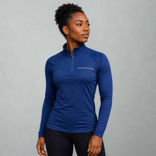 The Outdoor Culture Black Women Thermal Compression Shirt