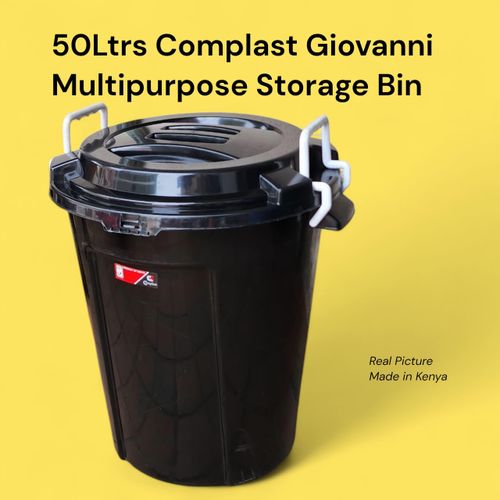 50Ltr Giovanni Multipurpose Plastic Storage Bin (With Side clips))