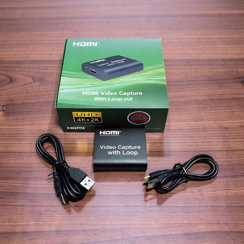 Compact Design Portable Streaming Solution for Content Creators HDMI Video Capture Card with Loop Out