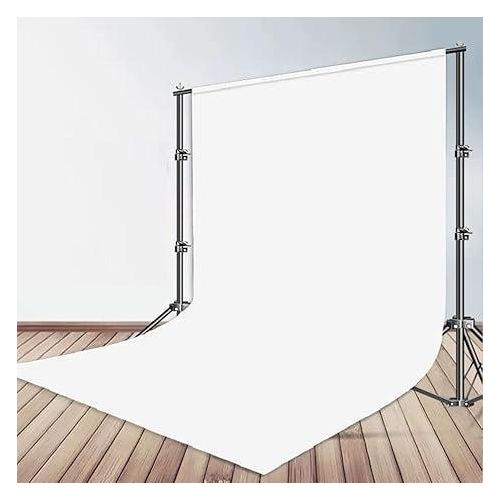 White Backdrop Muslin Portrait Background Screen for Photo Backdrop Video Photography Studio(2x3M)