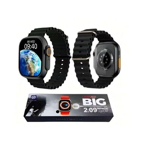 Smart Watch T900 Latest Fashion Ultra Big Smart Watch, 2.09" HD Display With BT Calling, Smartwatch For Men, Smartwatch For Women, Sleep Monitor, Blood Pressure And Oxygen Monitor, Voice Assistant, Pedometer Steps, Remote Camera, Watch Band