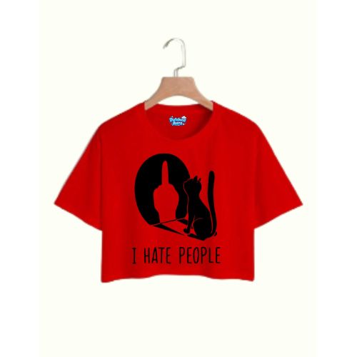 Womens casual crop tshirt