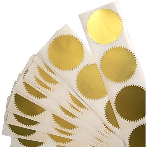 Gold Notary Seal Labels 25pcs