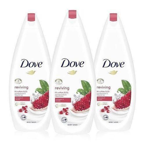 3pcs Reviving Pomegranate Hibiscus Tea Shower Gels