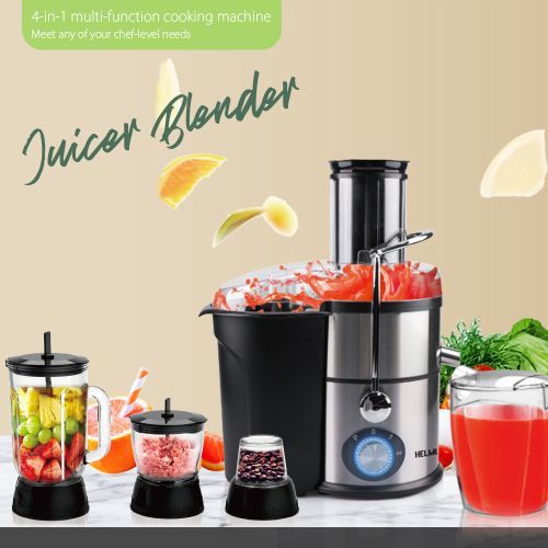 Heavy Duty 4 In1 Commercial Food Processor Blender Juicer Chopper Mill