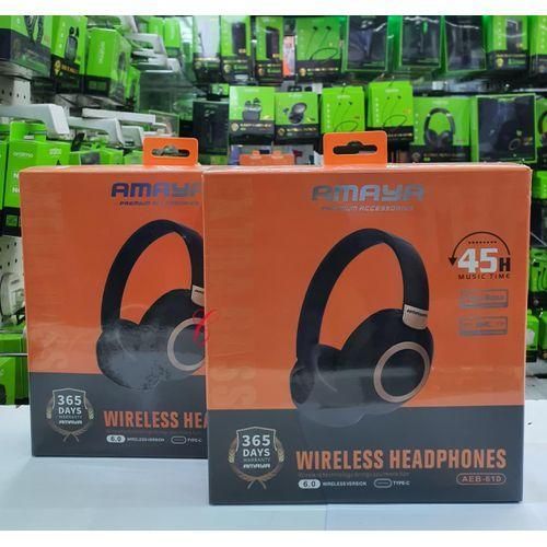 AEB-610 ENC 45hrs playtime wireless headphones - Black