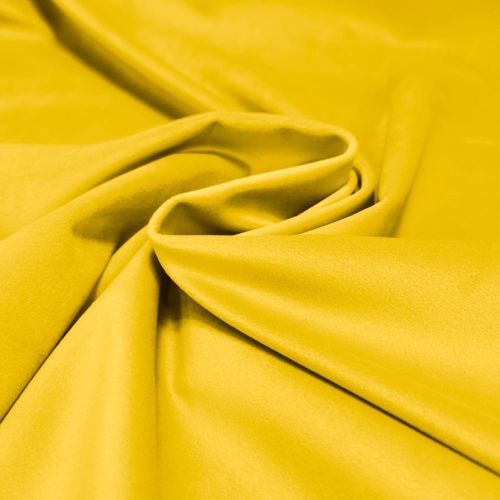 Yellow Velvet Fabric for Sofa Set SeatsCouchCushions Upholstery