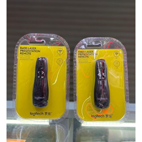 R400 Wireless Presenter – Red Laser Pointer With Slide Control For PowerPoint & Meetings