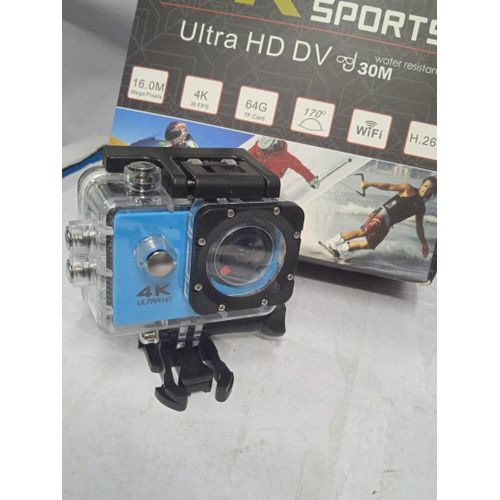 Ultra HD 4K Action Camera With 30m Waterproof Case, WiFi App Remote and 16MP Photos for Adventure Sports