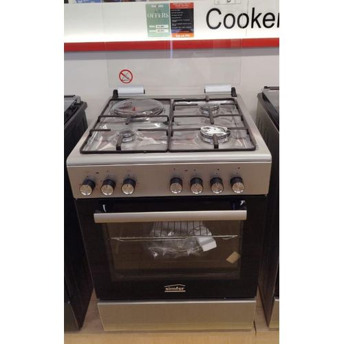 60*60 simfer 3+1 standing cooker with gas sensor and food warmer