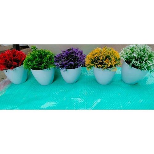 Colorful Artificial Grass Flower Pots