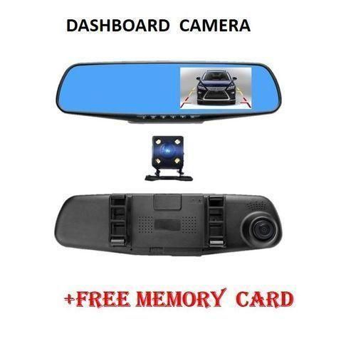Dashboard Camera 4.3 Inch Car DVR Mirror Car + Free 32GB Memory Card